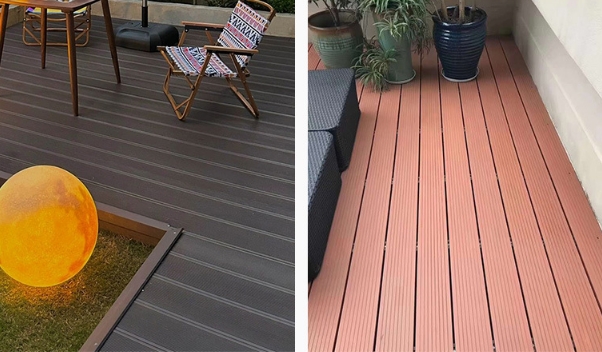 Exterior WPC decking outdoor plastic wood flooring 