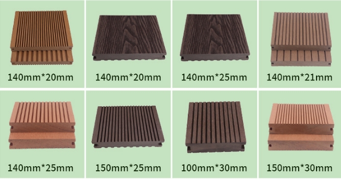 Outdoor WPC decking wood plastic flooring factory