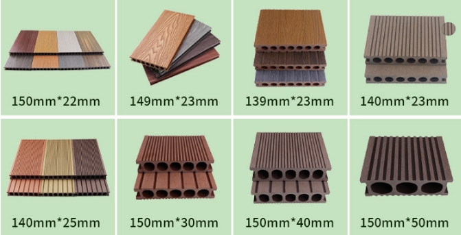 Outdoor WPC decking wood plastic flooring factory