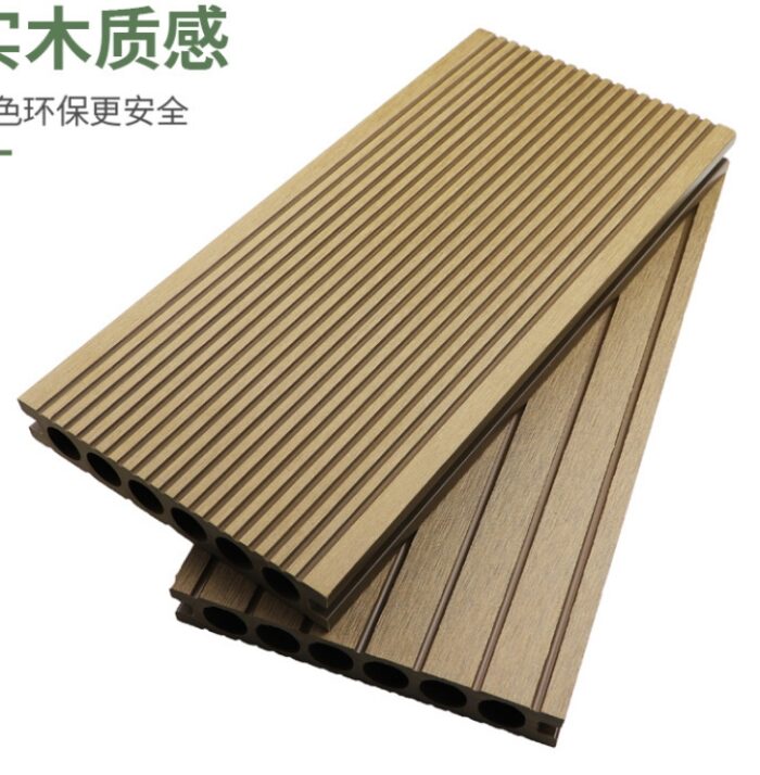 Outdoor WPC decking wood plastic flooring factory