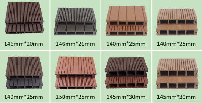 Outdoor WPC decking wood plastic flooring factory