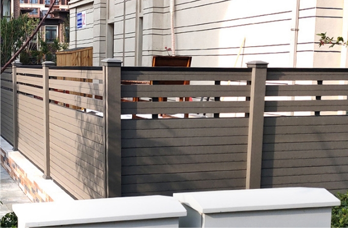 WPC fence wall panel outdoor co-extruded fence panel 