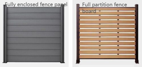 WPC fence wall panel outdoor co-extruded fence panel