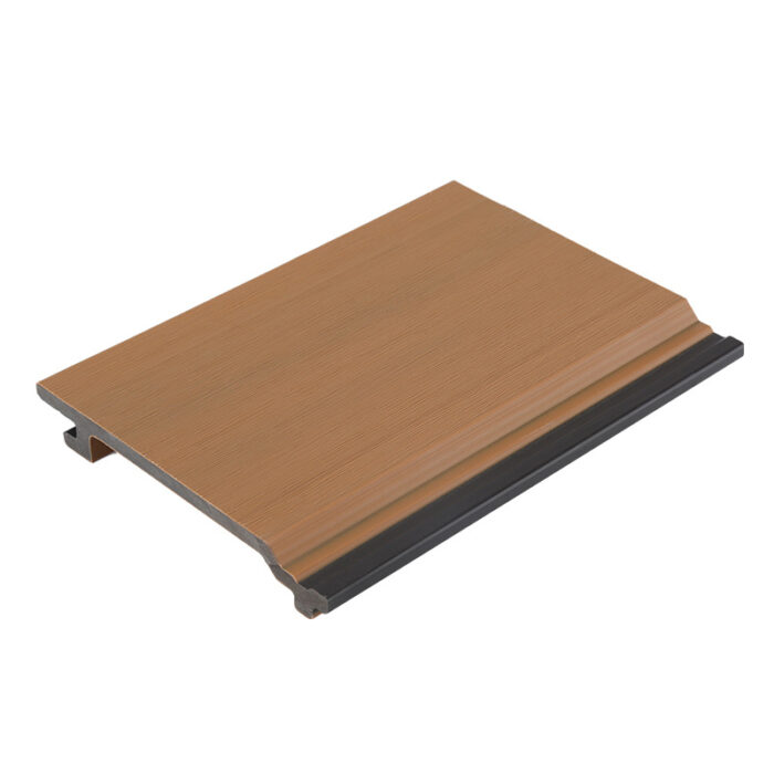 Exterior WPC cladding panel plastic wood manufacturer 15421 co extrusion wall panel courtyard garden villa exterior wall panel anti-corrosion plastic wood wall panel