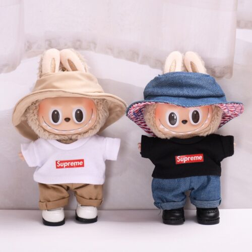 labubu clothing and hat accessories have a seat Serie Vinyl Plush Pendant Blind Box