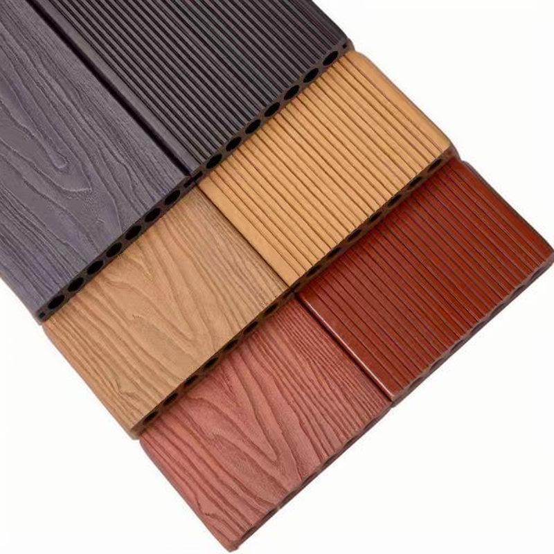 Outdoor wood composite plastic flooring co extruded solid board courtyard wood wpc decking 