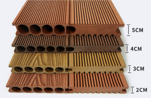Outdoor wood composite plastic flooring co extruded solid board courtyard wood wpc decking