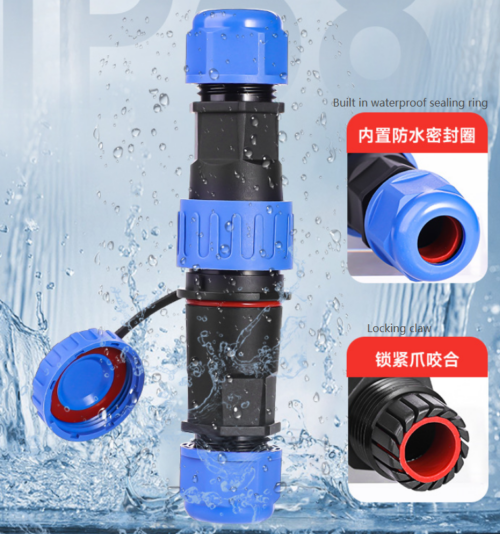 Waterproof aviation plug welding-free screw type power wire connector quick industrial connector